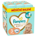 PAMPERS Premium Care monthly veľkosť 3 plienky 6-10kg 200 ks