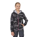 Dark grey girls' camouflage sweatshirt SAM 73