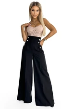 Elegant wide trousers with a high waist Numoco