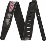 Fender Wrangler Ripped Paisley Denim Strap Kytarový pás Black