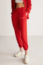 GRIMELANGE Carroline Relaxed Red Single Sweatpant