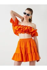 Koton Ruffle Crop Blouse