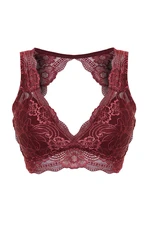 Trendyol Curve Claret Red Lace Bra