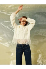 Koton Tassel Detailed Knitted Sweater