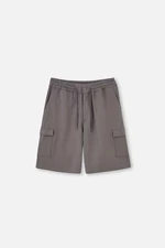 Dagi Gray cargo shorts with pockets