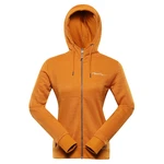 Women's cotton sweatshirt ALPINE PRO COOCA golden oak