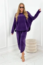 Set sweatshirt + pants dark purple