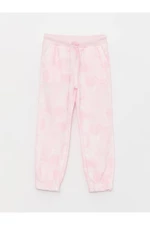 LC Waikiki Girl's Jogger Sweatpants with Tie-Dye Patterned Elastic Waist.