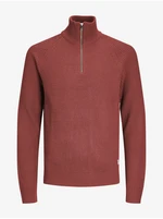 Brick Men's Sweater Jack & Jones Pannel - Men