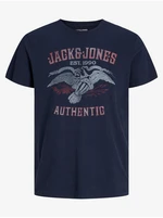 Men's Dark Blue T-Shirt Jack & Jones Fonne - Men's