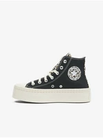 Black Women's Converse All Star Modern Lift Ankle Sneakers - Women's