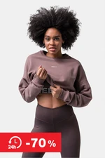 Women's sweatshirt Nebbia Loose Fit Sweatshirt "Feeling Good" 420 brown M/L