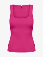 Dark pink women's basic tank top ONLY Ea - Women