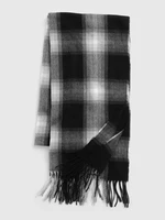 GAP Checkered Scarf with Fringe - Men