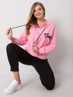 Pink zippered sweatshirt