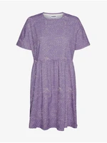 Light Purple Patterned Loose Dress Noisy May Anna - Women