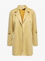 Yellow coat in suede finish ONLY Joline - Women