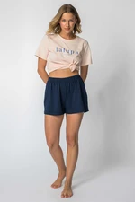 LaLupa Woman's Shorts LA110 Navy Blue