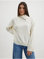 Cream sweater with admixture of wool AWARE by VERO MODA Vivan - Women