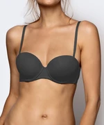 Women's bra Balconette ATLANTIC - dark gray