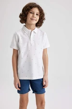 DEFACTO Boy Regular Fit Polo Neck Pique Short Sleeved Polo T-Shirt