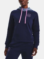 Under Armour Sweatshirt Rival Fleece CB Hoodie-NVY - Women