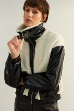 Trendyol Limited Edition Black Oversized Plush Coat