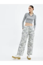 Koton Gray Patterned Jeans for Women