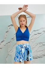 Koton Şahika Ercümen X - A Draped Crop Singlet.