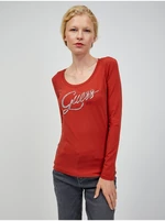 Brick Ladies Long Sleeve T-Shirt Guess Bryanna - Women