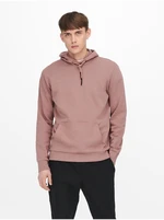 Old Pink Mens Hoodie ONLY & SONS Ceres - Men