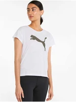 Puma Modern Sports White Womens Sports T-Shirt - Women