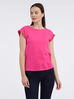 Dark pink T-shirt ORSAY - Women