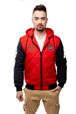 Men's Quilted Transition Jacket GLANO - Red