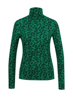 Orsay Green Ladies Patterned Turtleneck - Women