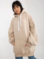 Women's Basic Hoodie - Beige