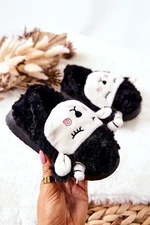 Baby lamb slippers Black Hollie