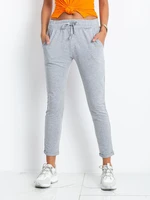 Grey cotton sweatpants