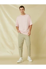 Koton Basic Gabardine Trousers with Button Detailed Pockets.