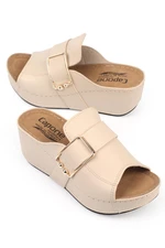 Capone Outfitters Mules - Beige - Wedge