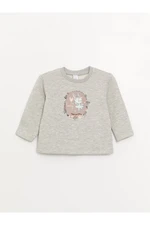 LC Waikiki Crew Neck Printed Sweatshirt for Baby Girl