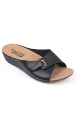 Capone Outfitters Mules - Black - Wedge