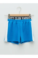 LC Waikiki Girls' Shorts with an Elastic Printed Waist