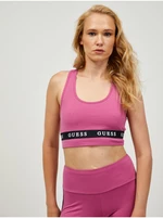 Pink Guess Aline Sports Bra - Women