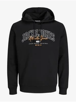 Black Mens Hoodie Jack & Jones Larry - Men