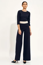 Nife Woman's Jumpsuit KM27 Navy Blue