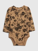 GAP Baby body organic floral dlouhý rukáv - Holky