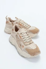 LuviShoes Lecce Beige-rose Women's Sneakers