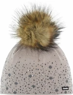 Eisbär Rana Lux Crystal Beanie Brushed Silver/Anthrazit/Beige UNI Ski Mütze