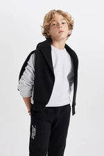 DEFACTO Boy's Crew Neck Thessaloniki Fabric Basic Sweatshirt